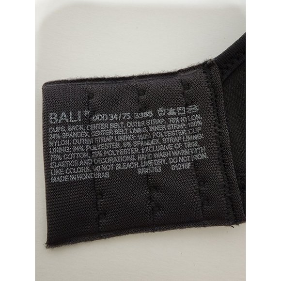 Bali Minimizer Passion for Comfort Minimizer Underwire Bra StyleDF3385 Black Siz - Picture 8 of 9